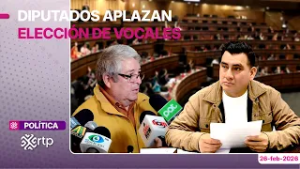 Diputados aplazan elección de vocales