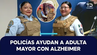 Mexico City police help woman with Alzheimer's lost at the Central del Norte bus station