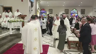الرسامةِ الكهنوتيةِ الانتقاليه للشماسين مالك عزمي القلانزة وفادي منذر قندح