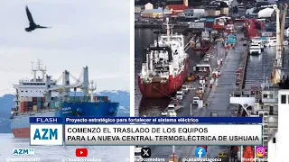 Transport of equipment for the new Ushuaia thermoelectric power plant has begun