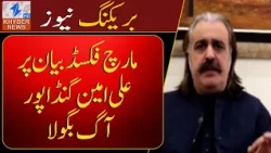 Ali Amin Gandapur's grief and anger over the March fixed statement