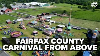 See the Fairfax County Carnival and Fair from above