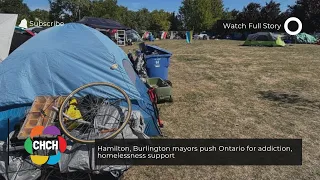 Hamilton, Burlington mayors push Ontario for addiction, homelessness support