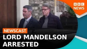 Lord Mandelson arrested on suspicion of misconduct in public office | BBC News