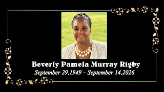 Death Announcement - Beverly Pamela Murray Rigby