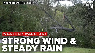 Winds, heavy rain leave thousands in Puget Sound area without power during 1st fall storm