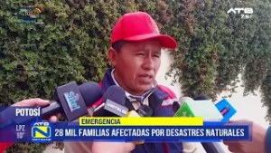 28 mil familias afectadas por fenómenos naturales en Potosí