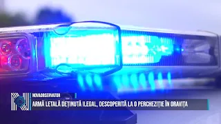 Illegal lethal weapon discovered during a search in Oravița