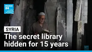 Syrian man reunited with secret library hidden for 15 years • FRANCE 24 English
