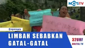 WARGA TERSERANG GATAL GATAL,PERUSAHAAN PENGOLAH LIMBAH DIDEMO
