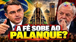 Rumors regarding Our Lady of Aparecida reach Lula and Flávio Bolsonaro’s campaign stages