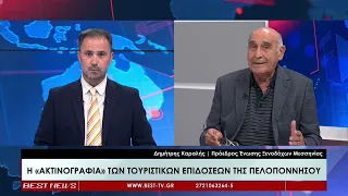Ο Πρόεδρος της Ένωσης Ξενοδόχων Μεσσηνίας Δημήτρης Καραλής στην τηλεόραση BEST 30-06-2026