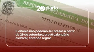 Voters cannot be arrested starting September 29, election calendar states