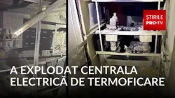 The moment the Iași heating power plant exploded
