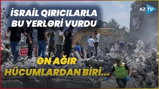 Döyüş təyyarələri havaya qaldırıldı: İsrail bu ərazilərə zərbələr endirdi
