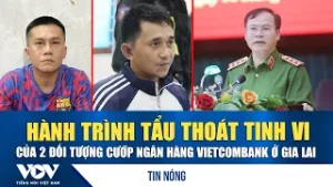 Hành trình tẩu thoát tinh vi của 2 đối tượng cướp ngân hàng Vietcombank ở Gia Lai | VOV