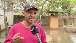 Rain in Gaza: Heavy rainfall leaves homes flooded in downtown Xai-Xai
