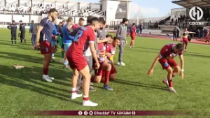 شــاهد.. هدف أولمبيك أقبو و إحتفال اللاعبين بالفوز على خنشلة