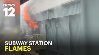 Flames burst from Bronx subway signal room, shutting down 2 Train service