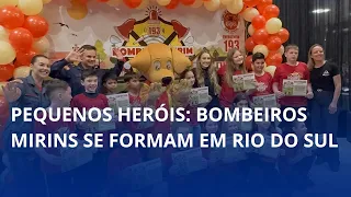 Little heroes: junior firefighters graduate in Rio do Sul