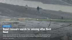Nepal rescuers search for missing after flash flood