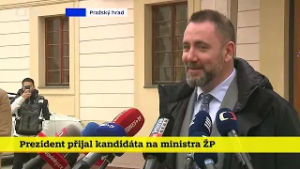 Kandidát na ministra životního prostředí Igora Červeného po schůzce s prezidentem Petrem Pavlem