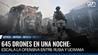 645 drones en una noche: escala la ofensiva entre Rusia y Ucrania