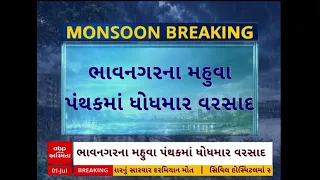 Bhavnagar Rain | ભાવનગરના મહુવા પંથકમાં ધોધમાર વરસાદ, રસ્તા પર ભરાયા પાણી