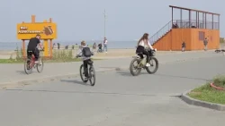 Plans to extend the bike path on Russky Island.