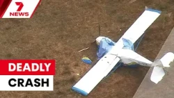 Two men killed in devastating plane crash | 7NEWS