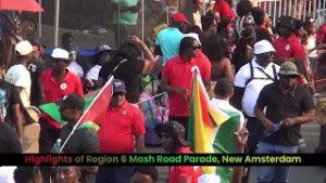 Highlights of Region 6 Mash Road Parade 2026,New Amsterdam