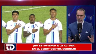 THEY DIDN'T MEASURE UP! Honduras' poor performance in the loss against Suriname.