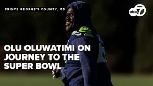 Maryland's own Olu Oluwatimi discusses football journey as he gears up for Super Bowl appearance
