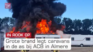 Tientallen caravans verwoest bij grote brand ACB