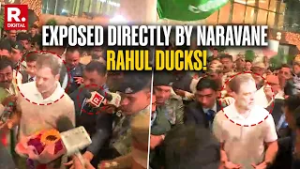 Rahul Gandhi’s reaction after General Naravane Counters Congress On Galwan Claim | Raw Footage
