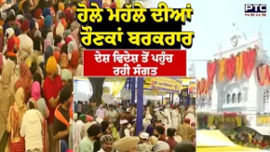 Hola Mohalla ਹੋਲੇ ਮਹੱਲੇ ਦਾ ਦੂਜਾ ਦਿਨ, ਦੇਸ਼ ਵਿਦੇਸ਼ ਤੋਂ ਪਹੁੰਚ ਰਹੀ ਸੰਗਤ  | Punjabi News