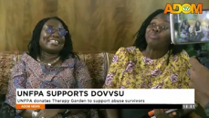 UNFPA Support DOVVSU: UNFPA donates Therapy Garden to support abuse survivors -  Evening News