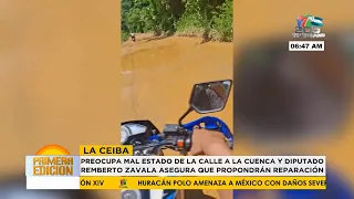 Concern over poor road conditions to the Cuenca and Congressman Remberto promises to propose repairs