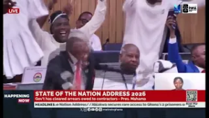 Watch eruptive reaction when Prez Mahama announced he is the sole candidate for AU Chair position