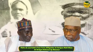 Courtesy visit of a large delegation from Serigne Mahi Niass to Serigne Babacar Sy Mansour