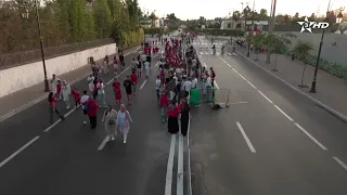 ولوج الجماهير المغربية إلى ملعب الأمير مولاي الحسن بالرباط لمساندة لبؤات الأطلس