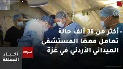 Jordanian Field Hospital South Gaza/11 treats over 36,000 cases and performs 800 surgeries
