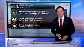 Showers, Storms Bring Heavy Rainfall to Rockford Today