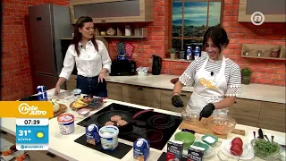 Burgeri od batata i piletine & pita od banana i borovnica
