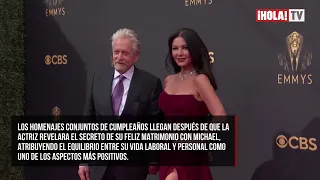 Michael Douglas y Catherine ZetaJones emocionan con sus mensajes de cumpleaños “Te amo para siempre”