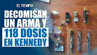 Tres personas fueron capturadas por venta de drogas en Kennedy; un arma decomisada | EL TIEMPO