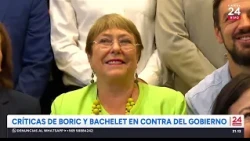 Boric and Bachelet's criticism of the government