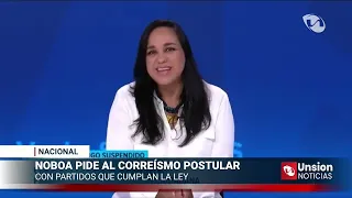 Noboa asks Correismo to run with parties that comply with the law