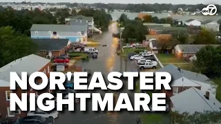 Nor'easter wreaks havoc in Virginia and Maryland