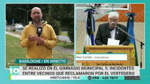 Se realizó el Gimnasio Municipal 5: incidentes entre vecinos que reclamaron por el vertedero